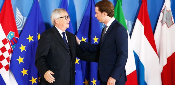 Jean- Claude Juncker und Sebastian Kurz