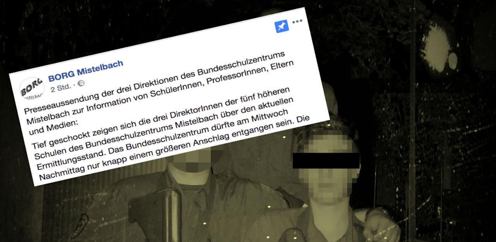 Die Direktoren-Stellungnahme nach dem Bekanntwerden der Amok-Pläne des Schützen.