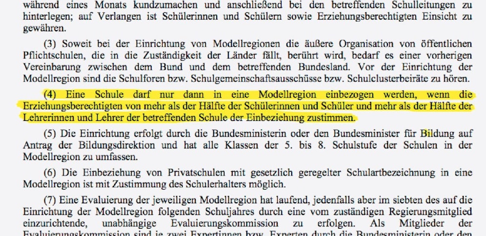 Die Gesetzespassage im Original