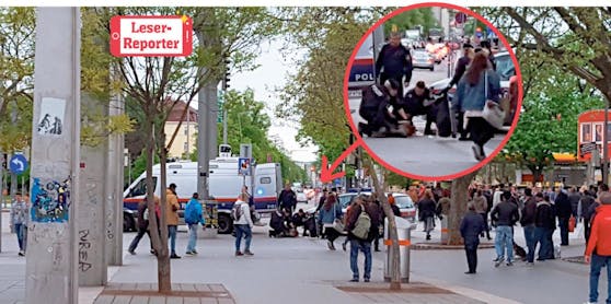 Die Polizei nahm den Randalierer am Praterstern fest.