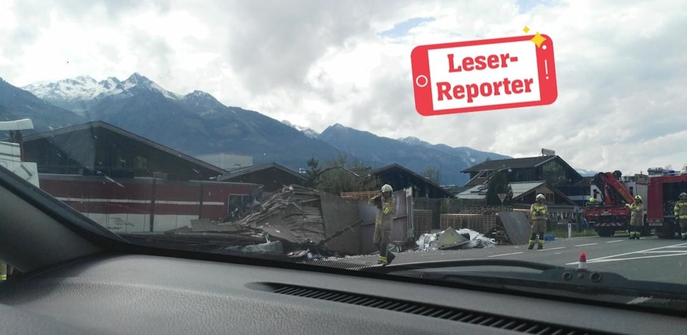 Ein Lkw kollidierte mit einer Lokalbahn.