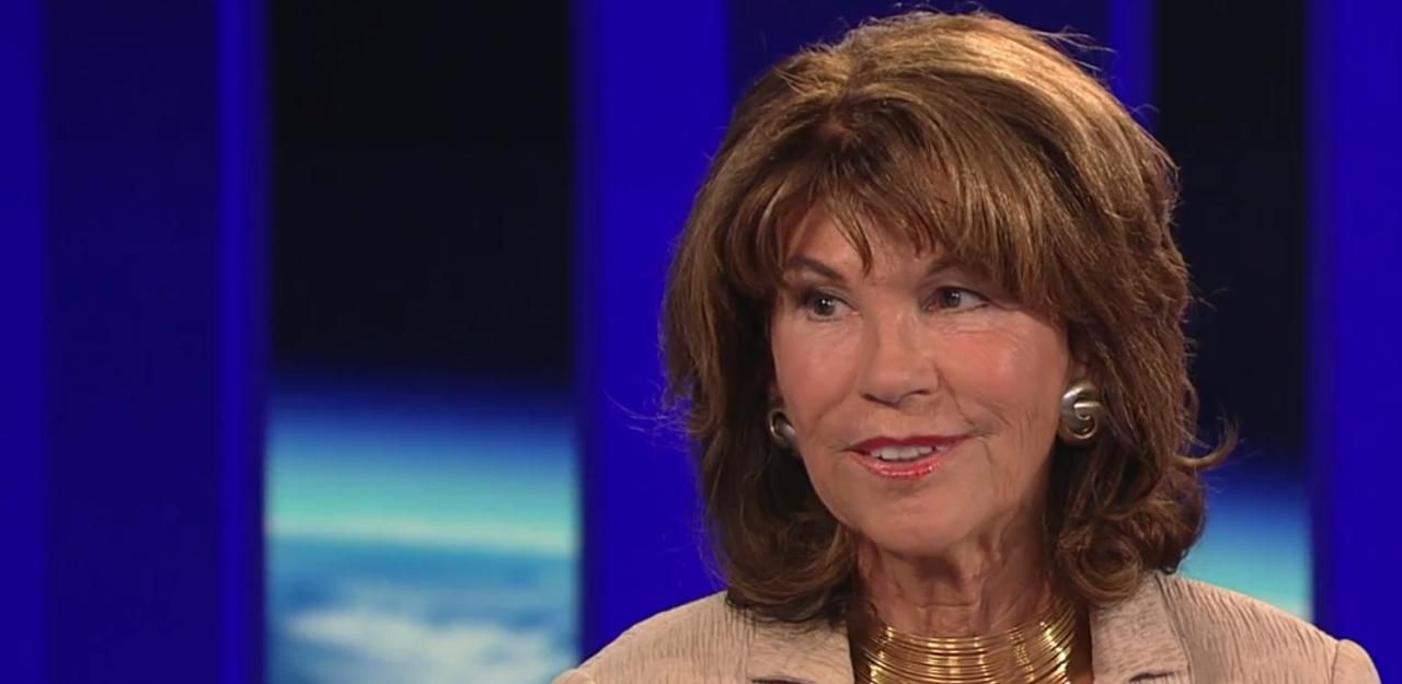 Brigitte Bierlein bei ihrem ZIB2-Interview im ORF.