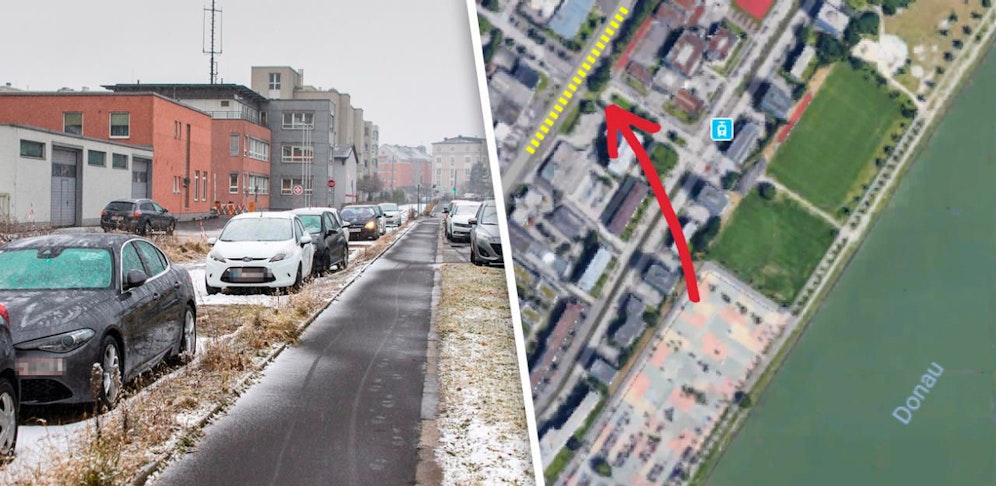 Die Pendler funktionierten eine ehemalige Bahntrasse in der Reindlstraße in einen Parkplatz um.