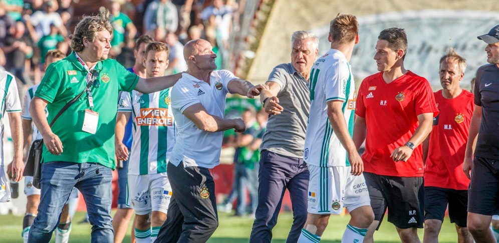Rapid-Coach Goran Djuricin verlor nach der Admira-Pleite die Fassung. 