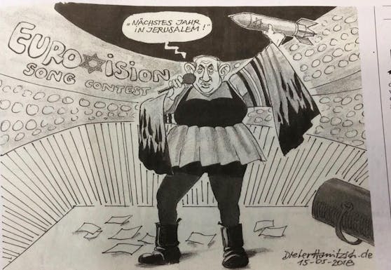 Die umstrittene Karikatur.