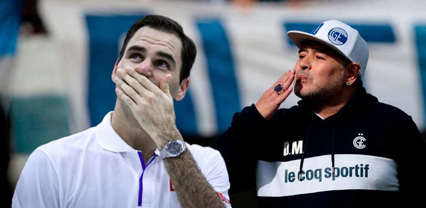 Maradona rührt Federer mit Botschaft zu Tränen