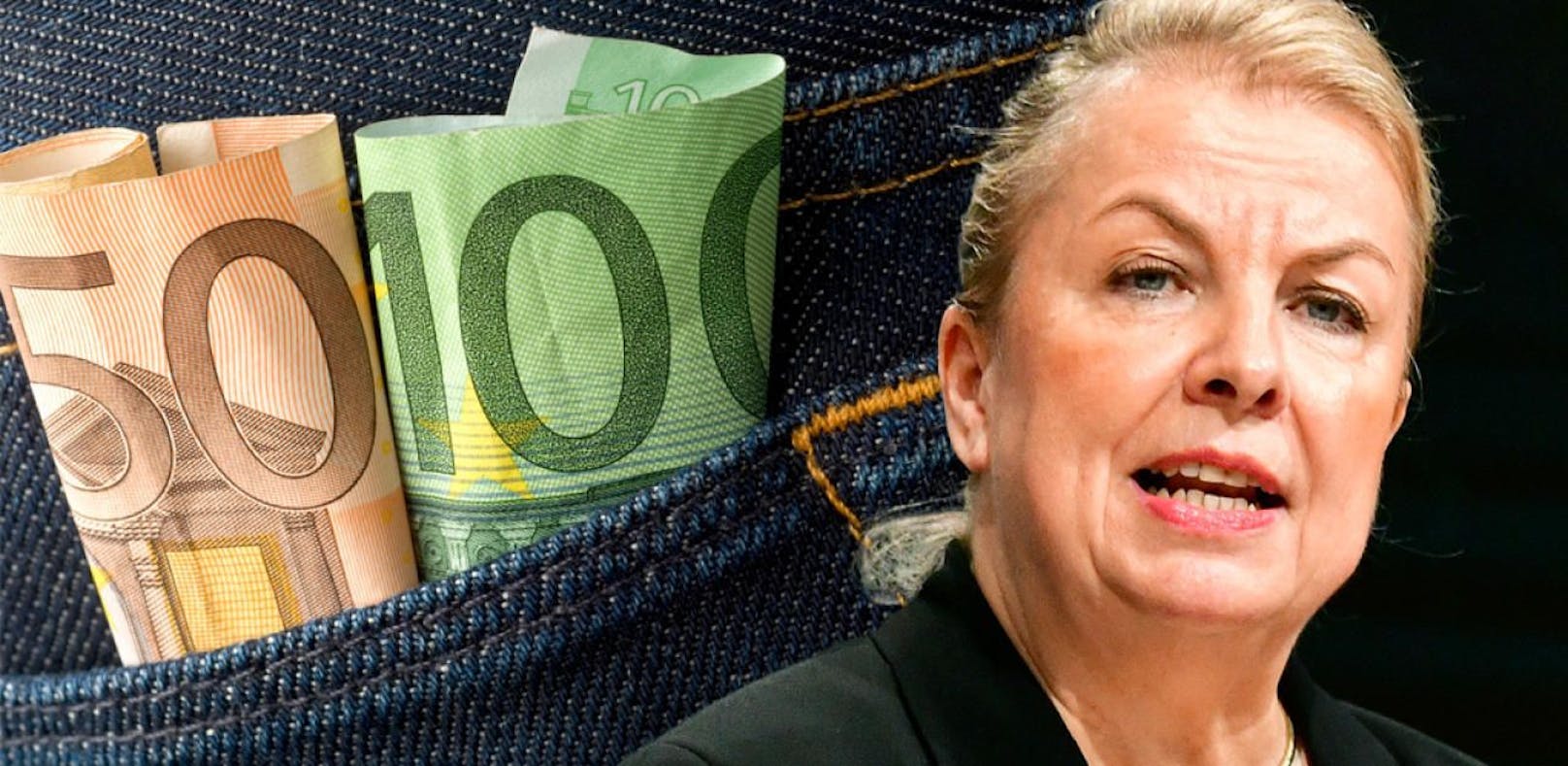 Sozialministerin Beate Hartinger-Klein (FPÖ) ist überzeugt, dass man von 150 Euro im Monat leben kann.