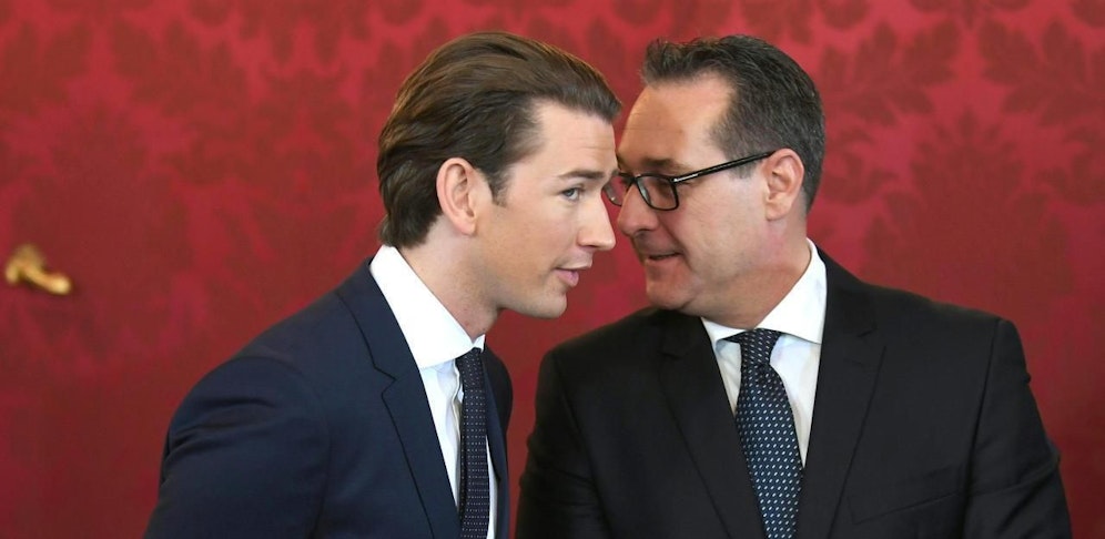 Bundeskanzler Sebastian Kurz (ÖVP) und Vizekanzler Heinz-Christian Strache (FPÖ).