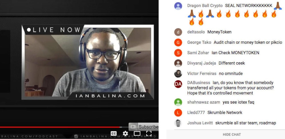  "Ian, weißt du, dass jemand gerade alle deine Tokens aus deinem Account transferiert hat", fragte ein besorgter User.