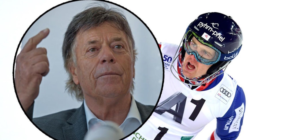 Peter Schröcksnadel wirft Dave Ryding von der Höss.