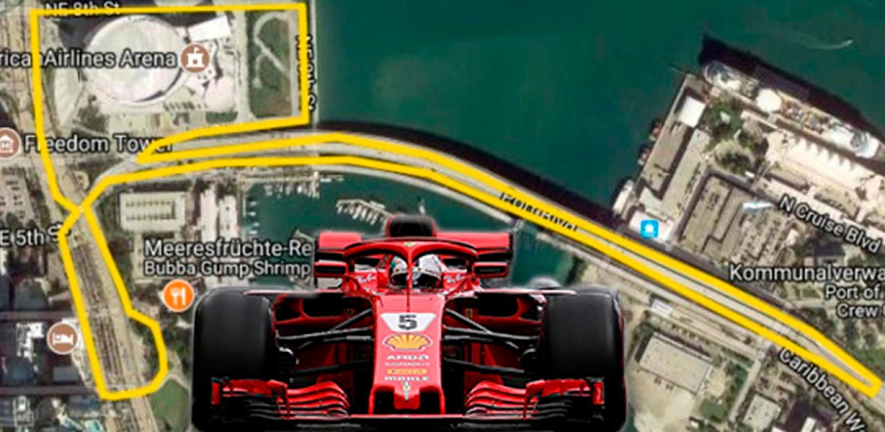 Heute.at - Vollgas übers Wasser! Das ist die F1-Strecke in Miami
