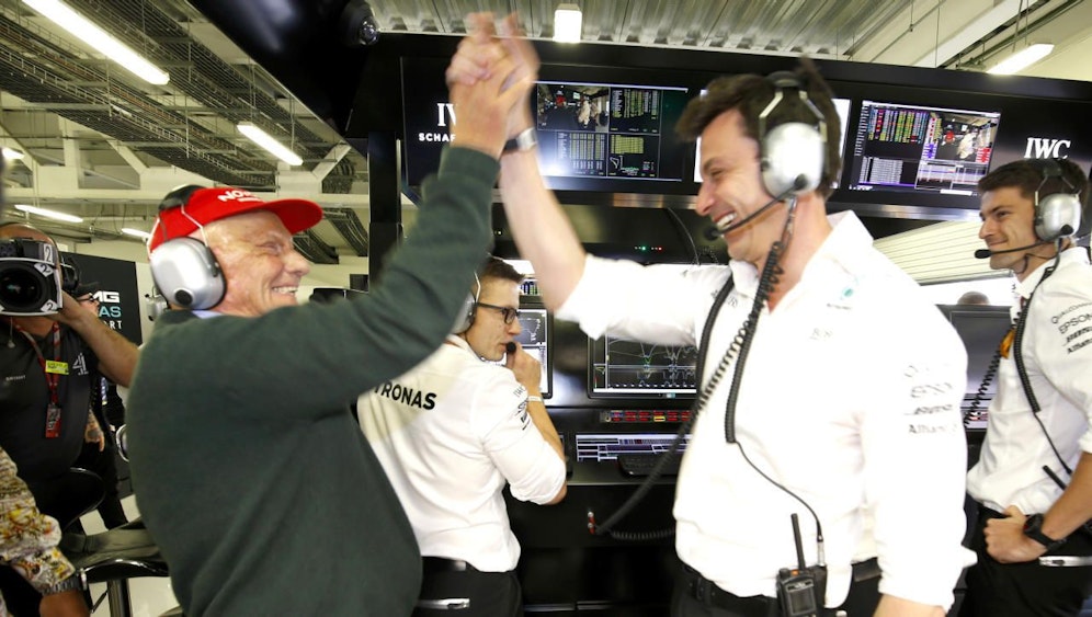 Buddys: Niki Lauda und Toto Wolff.