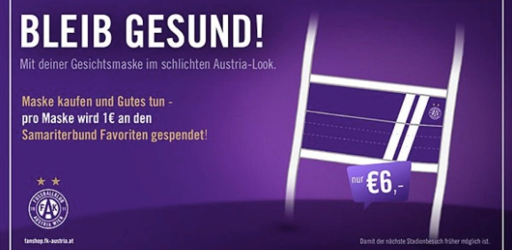 Die neuen Masken der Wiener Austria.