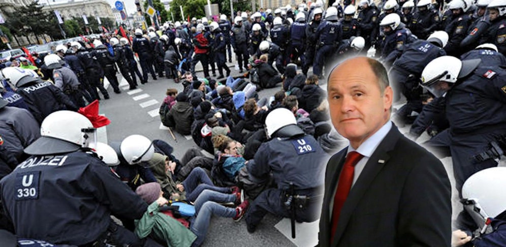 Er wollte eine weitere Verschärfung des Demonstrationsrechts. Die eigene Partei pfiff Sobotka zurück.