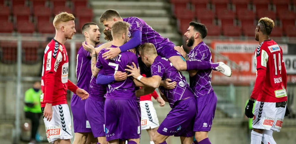 Der Zweitliga-Hit zwischen Austria Klagenfurt und der SV Ried endete im Februar nach einem hitzigen Duell vor 5400 Zuschauern mit 1:1.