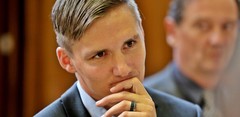 Dominique Taboga ist inzwischen ein freier, berufstätiger Familienvater. Hier ist er bei seinem Prozess 2014 zu sehen.