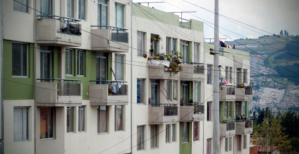 Eine Wohnhausanlage in Quito, Ecuador. Symbolfoto