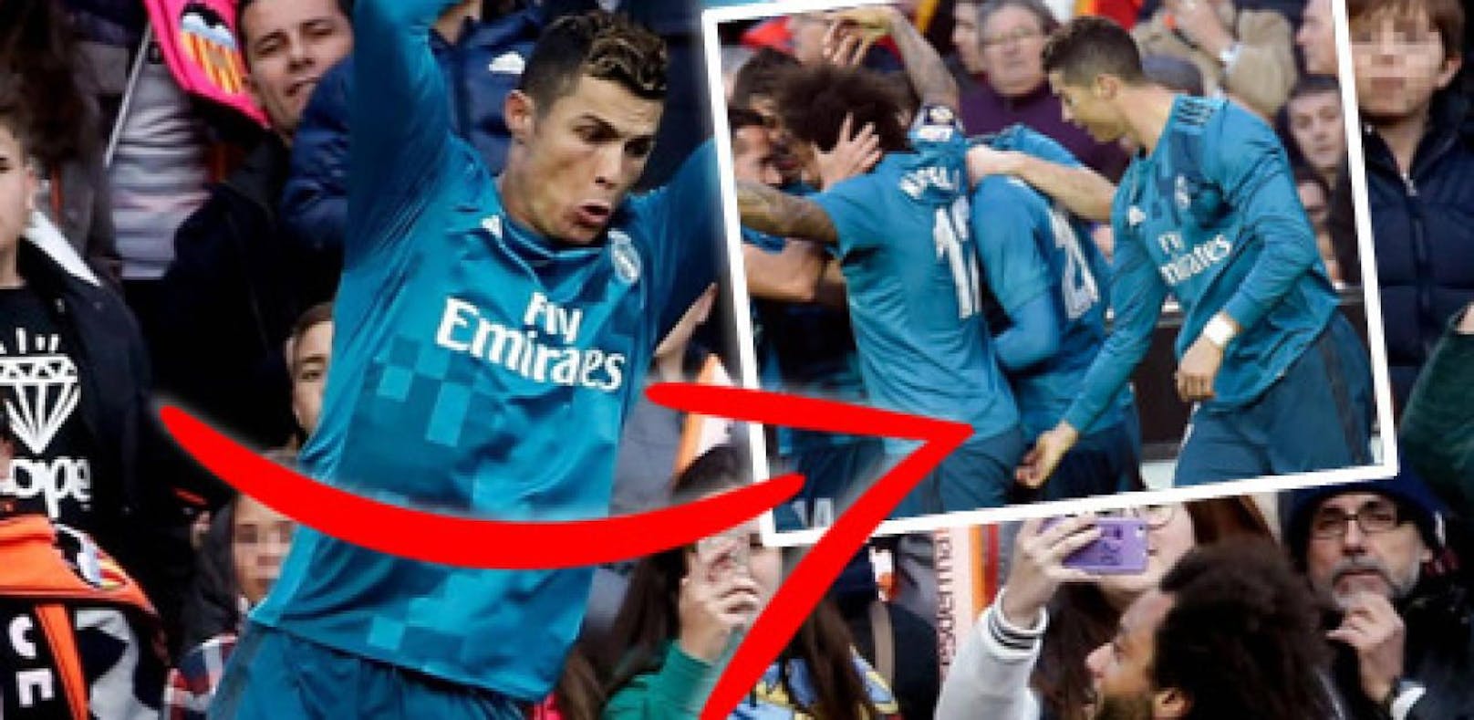 "Popo-Grapscher" Ronaldo mit schlüpfrigem Torjubel