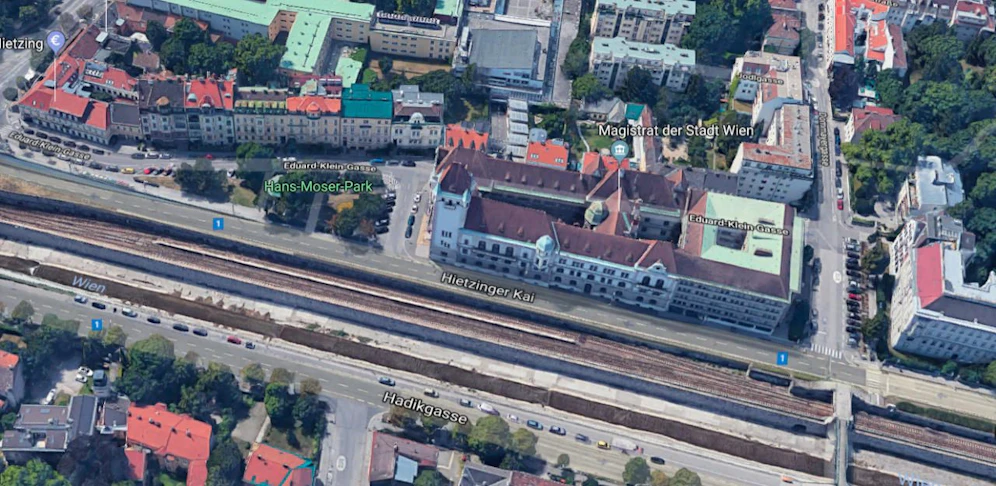 Das Magistrat der Stadt Wien am Hietzinger Kai.