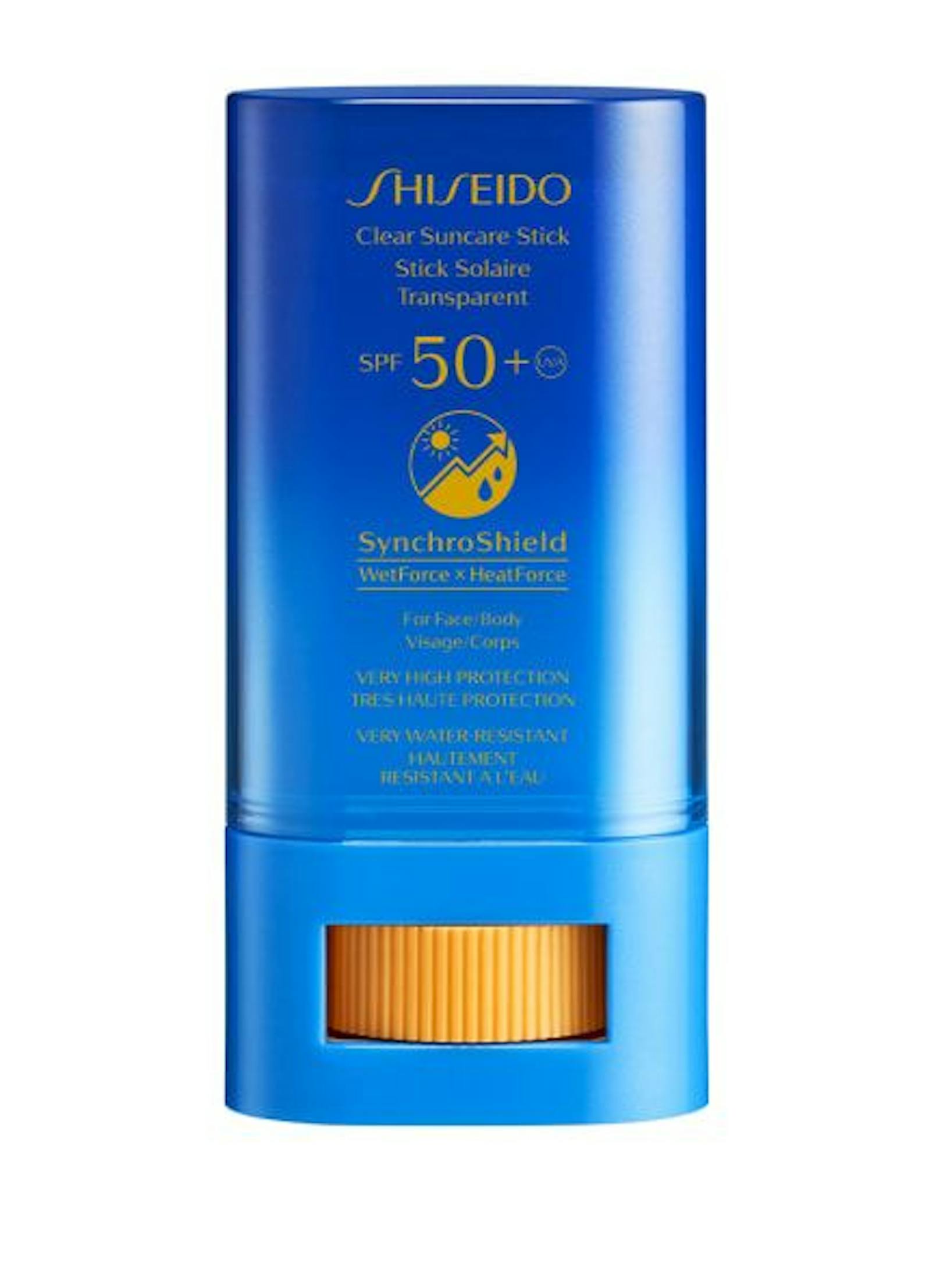 Einen besonders <strong>hohen Schutz </strong>vor UV-Strahlen bietet der "Clear Suncare Stick" von Shiseido (34 Euro).