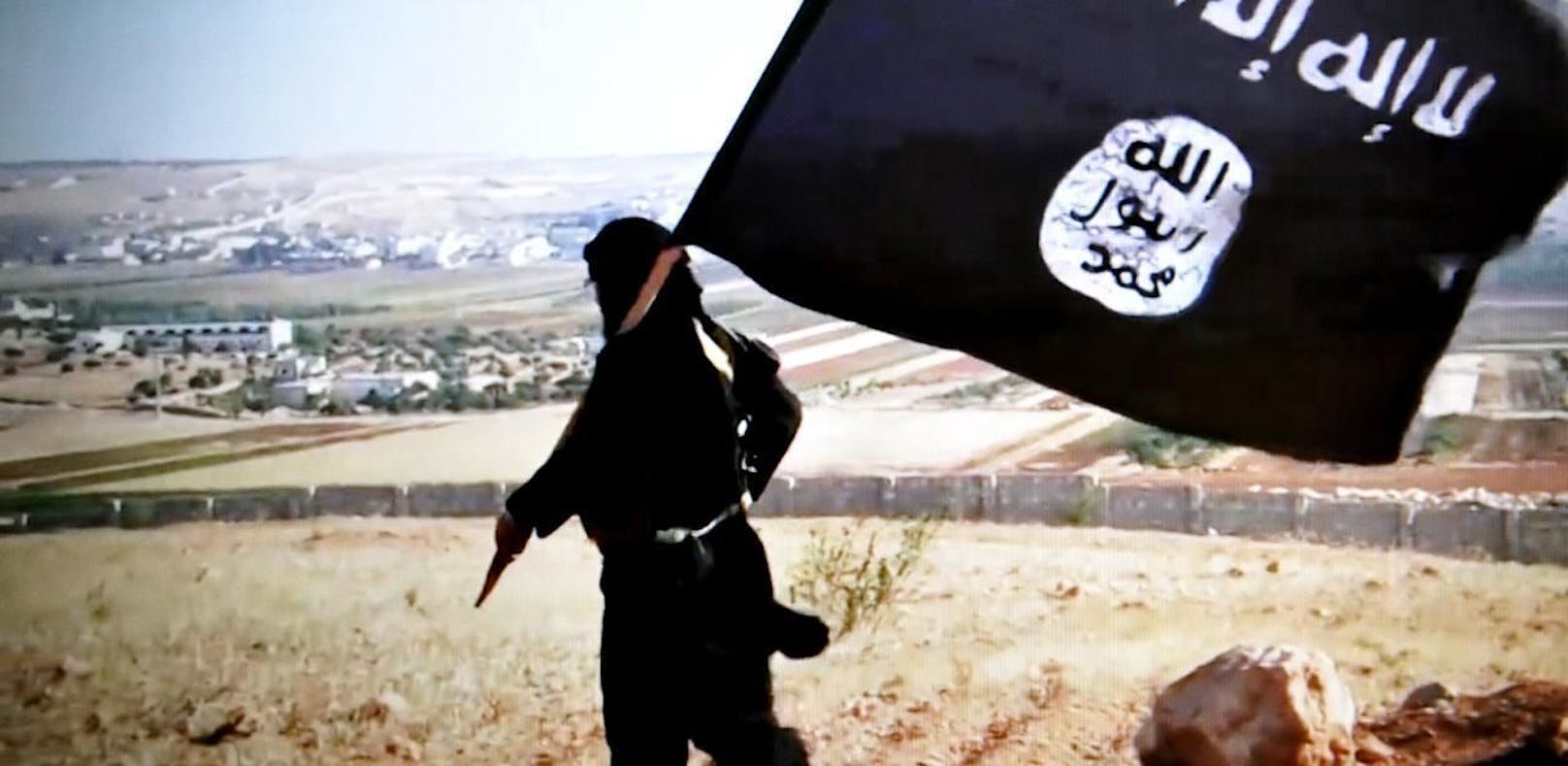Ein Screenshot aus einem IS-Propagandavideo. Archivbild