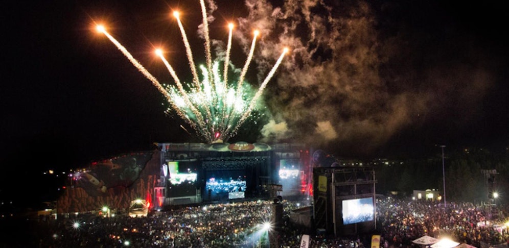 Feuerwerk beim Frequency Festival