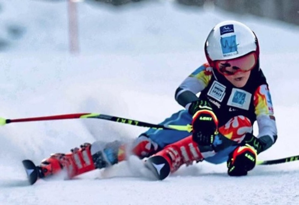 "Mini-Hirscher" Luca Stocker mit dem perfekten Carving-Schwung