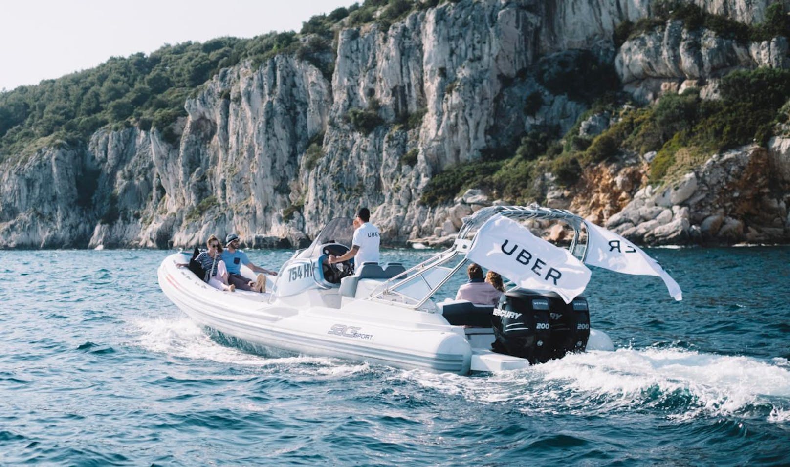 Uber bietet Boot-Service an kroatischer Küste