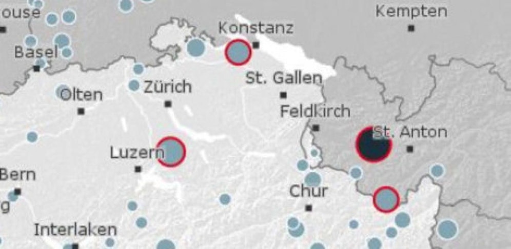 Das Epizentrum wurde in der Nähe von Montafon registriert.
