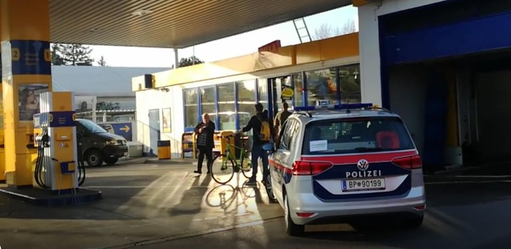 Überfall auf Jet-Tankstelle in Simmering