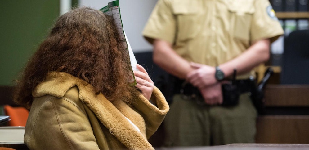 Gabriele P. vor Gericht.