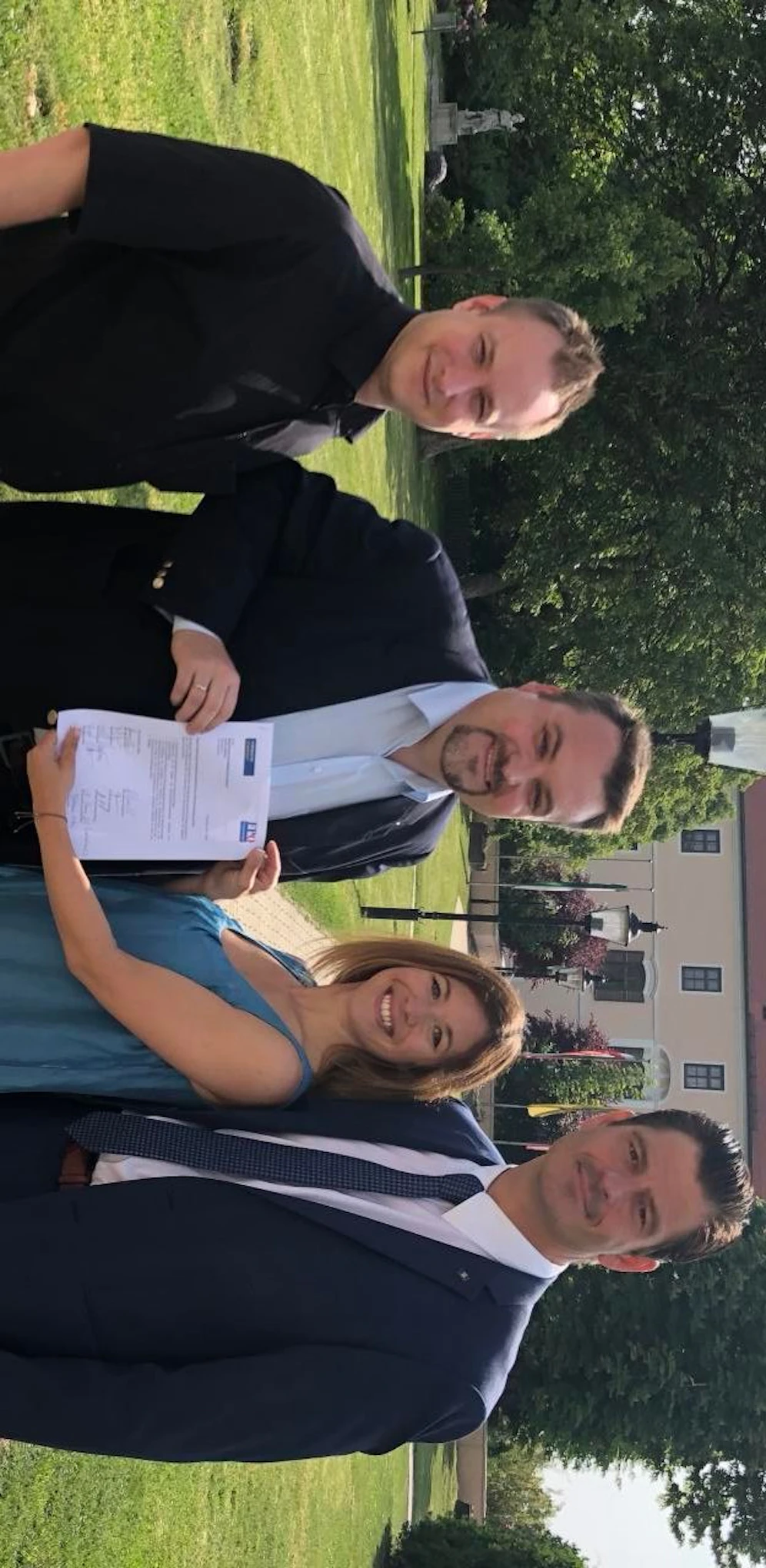Gemeinderäte Thomas Fasching, Michael Liebl (beide FP), Sabine Brauneder-Obruca und Hannes Koza (beide VP).