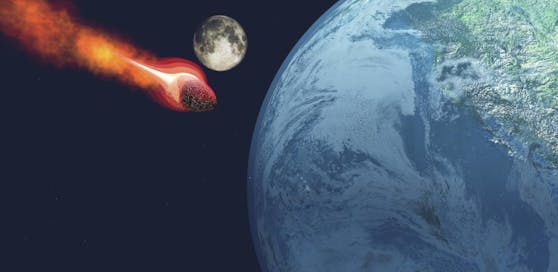 Asteroid rast auf Erde zu.