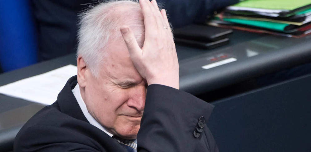 Der deutsche Innenminister Horst Seehofer (CSU) bei einer Debatte im deutschen Bundestag.