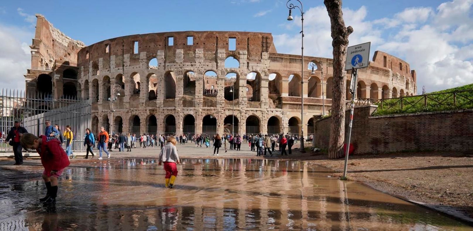 Rom wurde stellenweise überschwemmt.