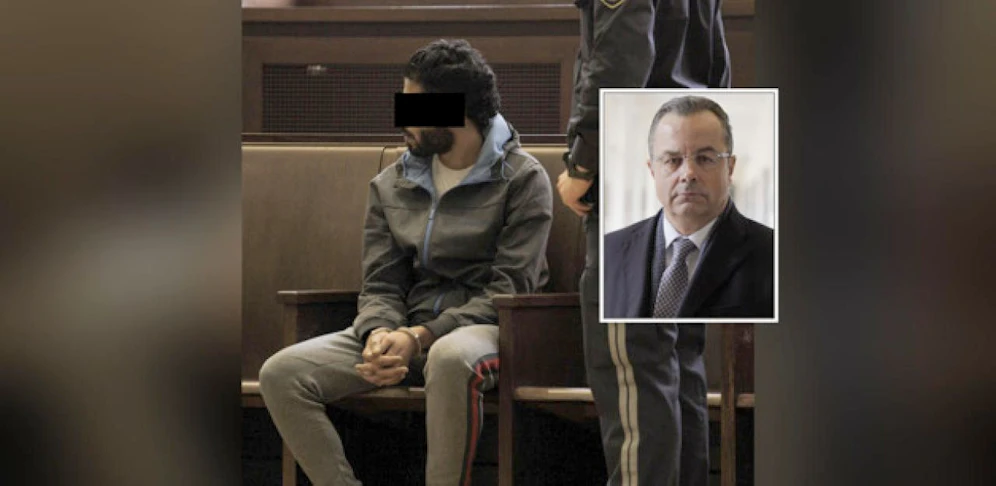 Der freigesprochene Angeklagte mit Anwalt Andreas Reichenbach.