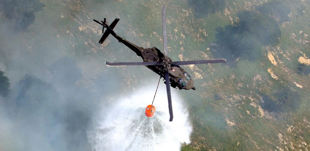 Ein Black Hawk im Einsatz.