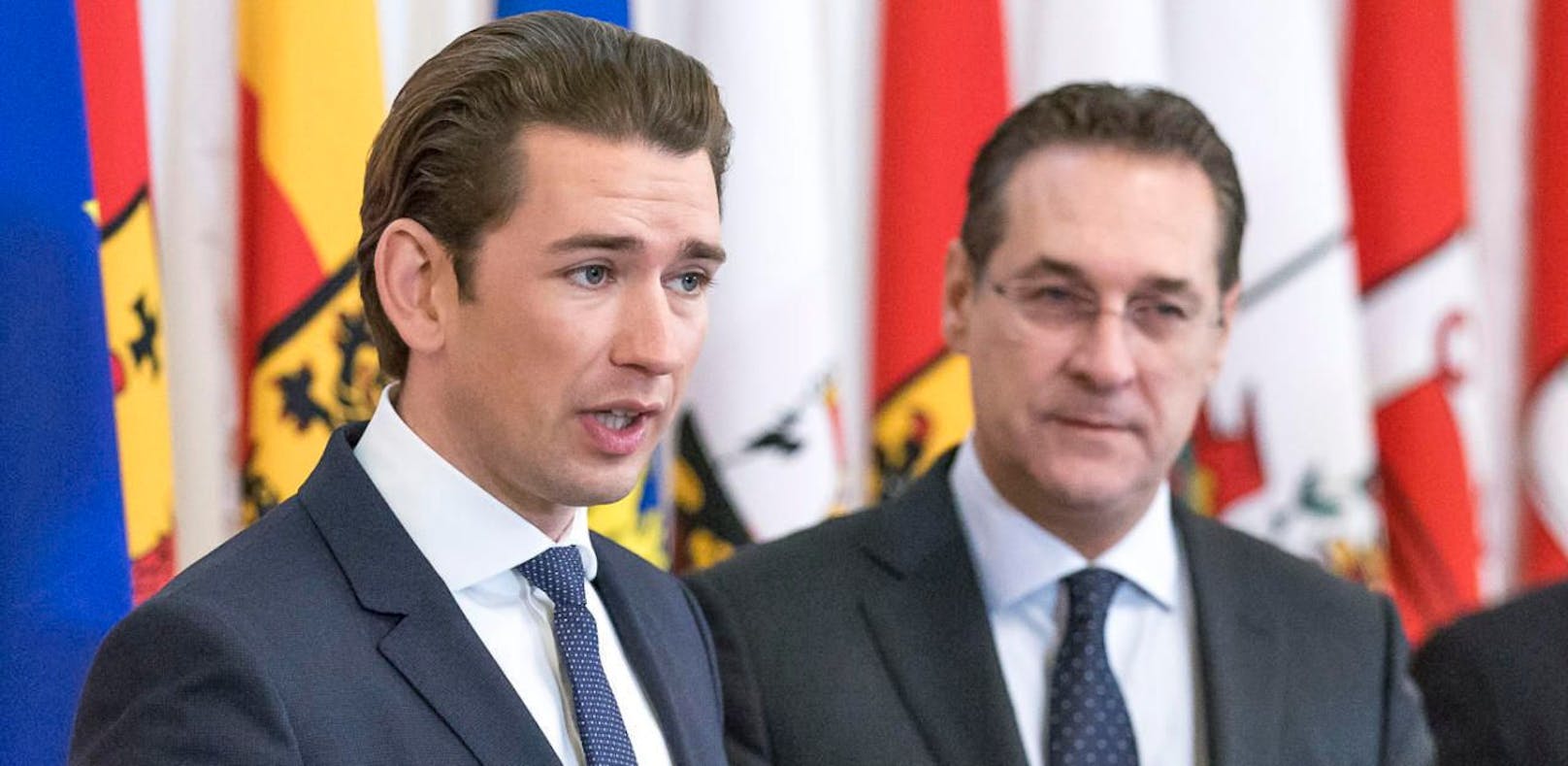 Lobende Worte kommen am Samstag von Kanzler Sebastian Kurz (ÖVP) an Vizekanzler Heinz-Christian Strache (FPÖ).