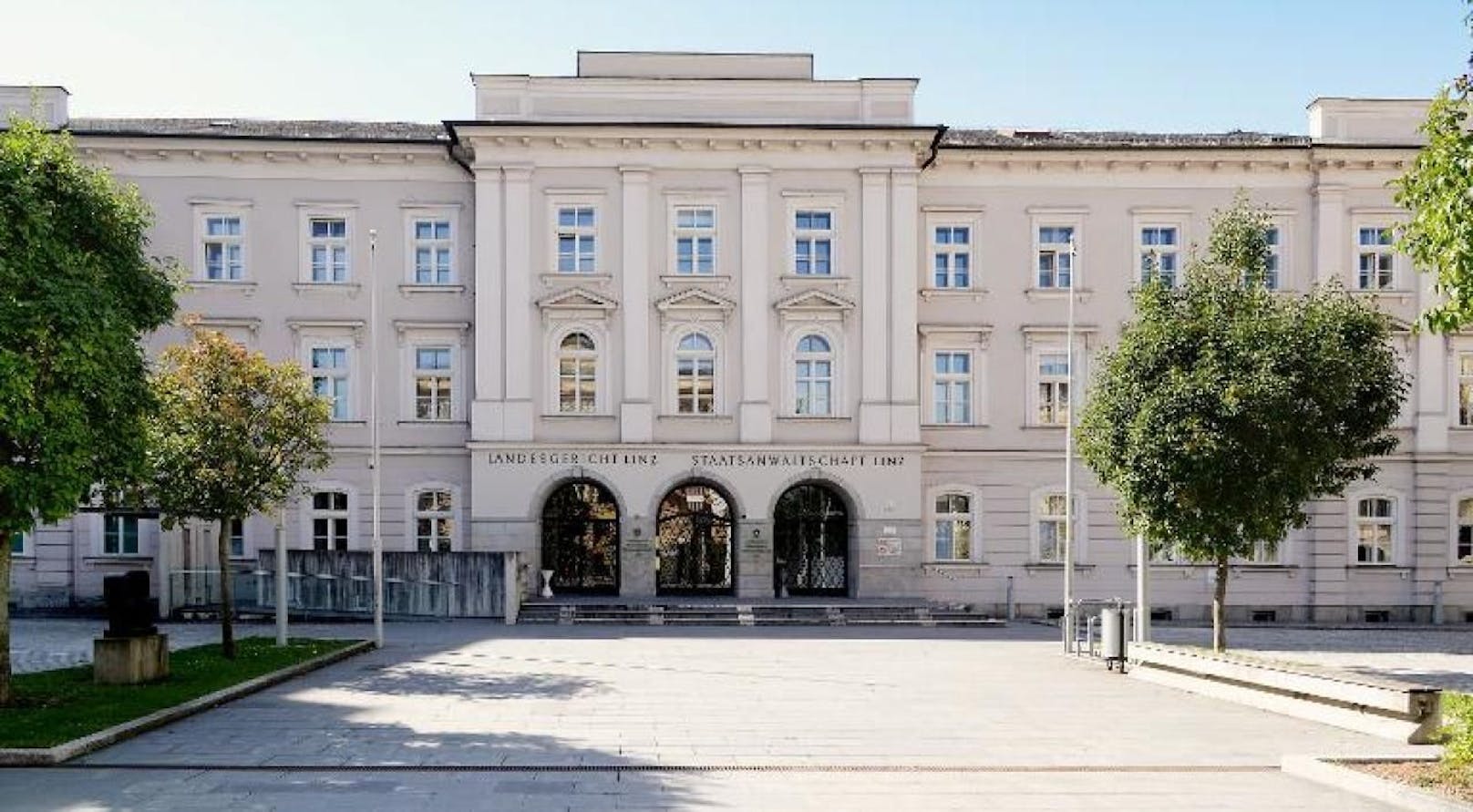 Am Linzer Landesgericht finden bis 13. April nur eine handvoll Prozesse statt.