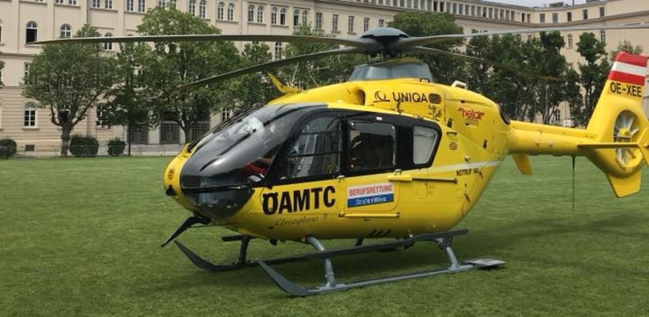 Notarzt-Helikopter brachte den Verletzten in ein Spital.