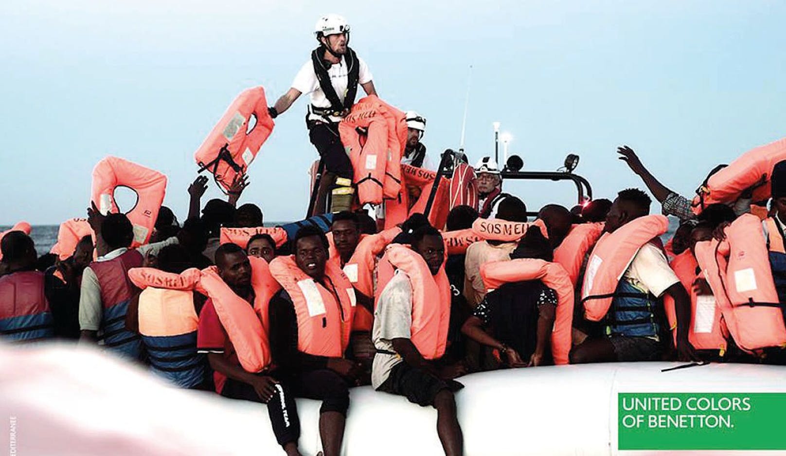 Benetton wirbt mit Flüchtlingen - und sorgt für Aufregung. 