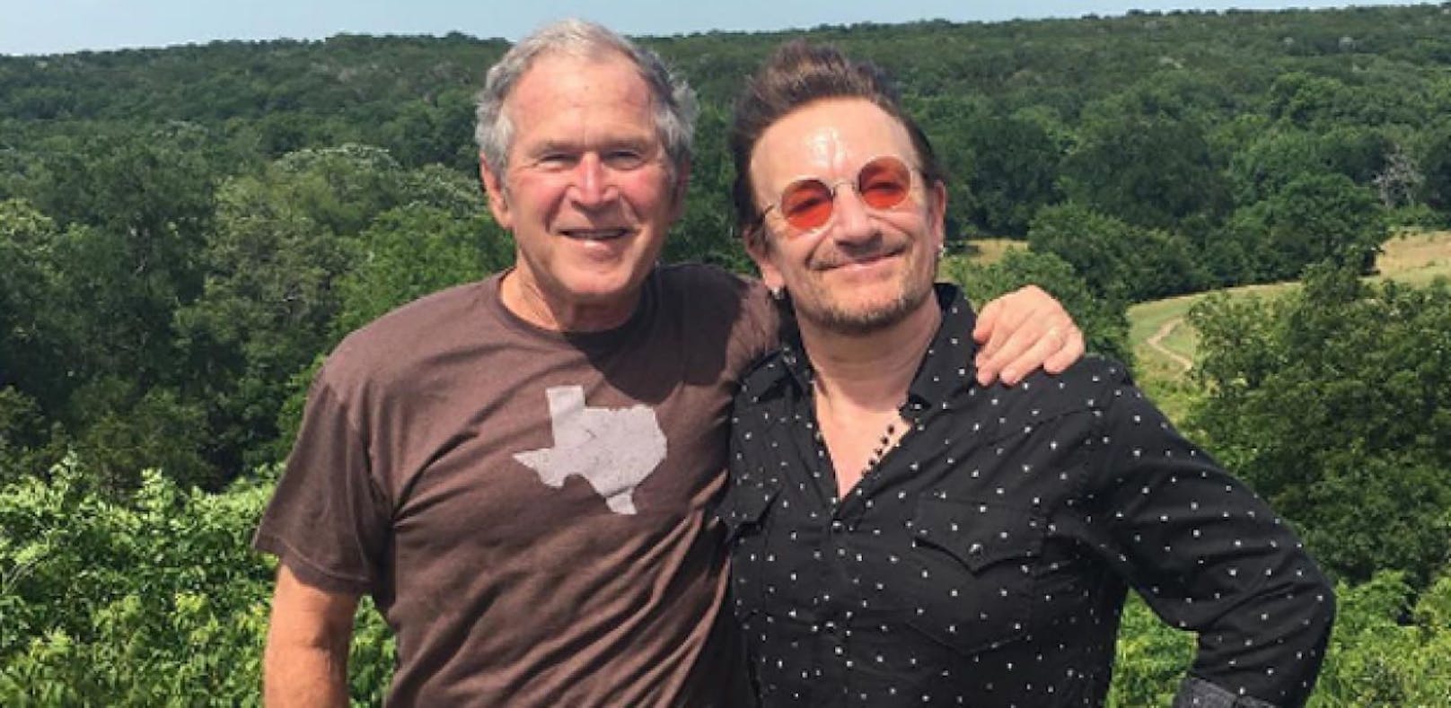Ex-Präsident Bush lobt Bono als "echtes Vorbild"