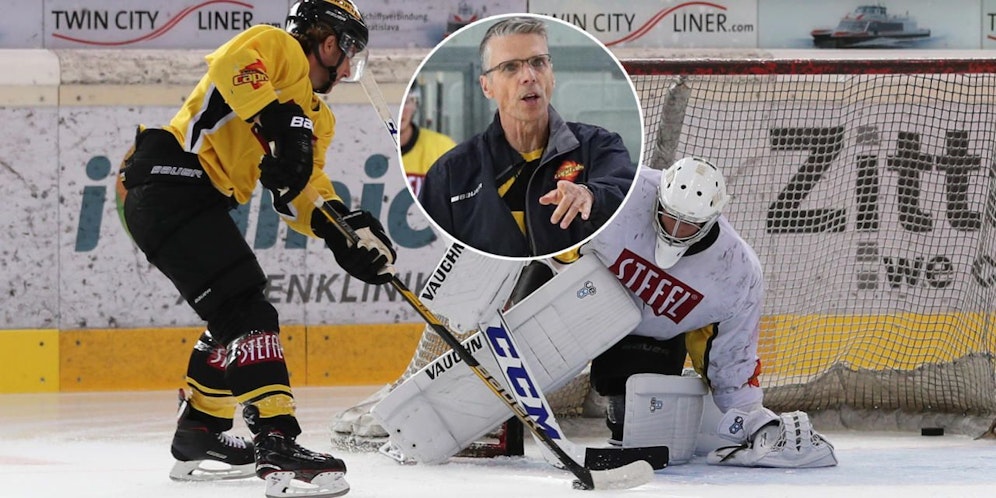 Dave Cameron dirigierte sein erstes Caps-Training.