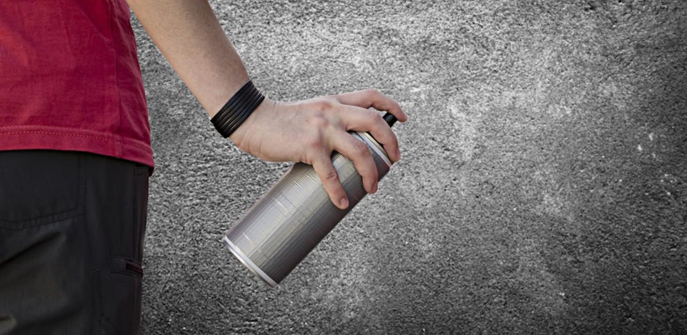 Die Polizei hat den Sprayer geschnappt.