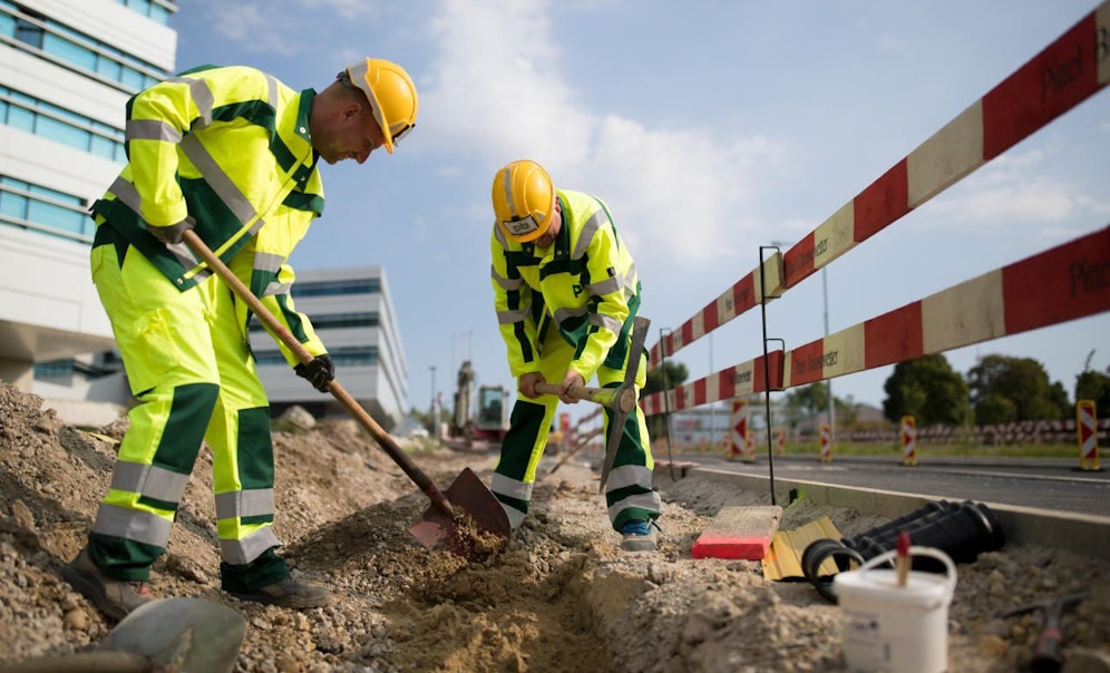 Bauarbeiter. Symbolbild