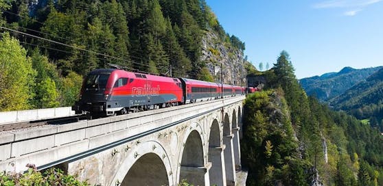 Eines der Semmeringbahn-Viadukte.