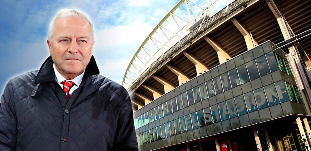 ÖFB-Boss Leo Windtner ist mit dem Ernst-Happel-Stadion so alles andere als glücklich. 