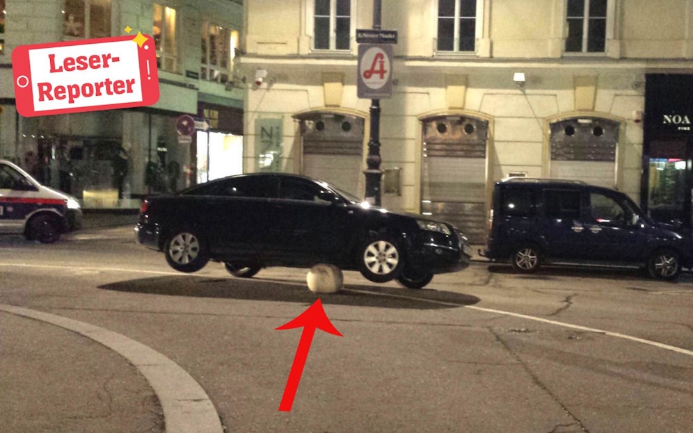 Poller-Fail, gesehen in der Wiener City.