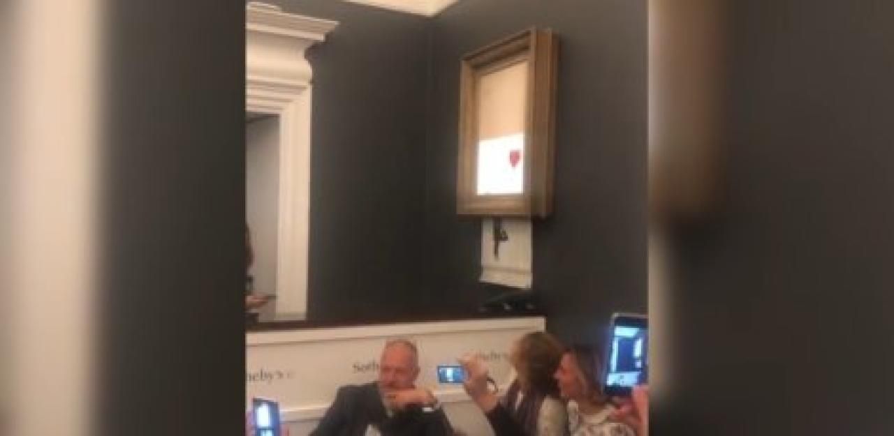 Hier wird eine Version von "Girl With Balloon" geschreddert