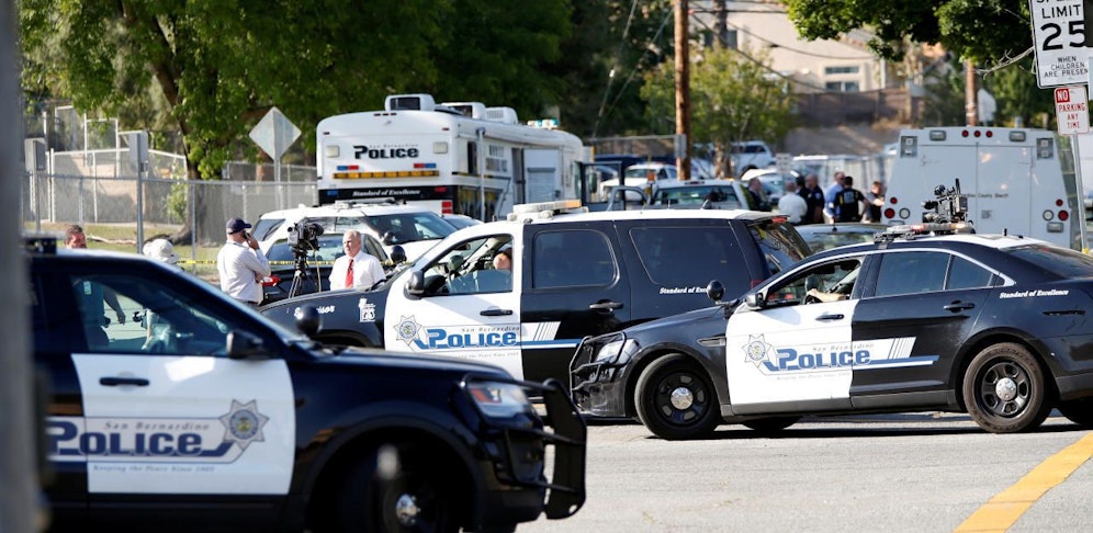 Die Polizei sperrte die Gegend großräumig ab